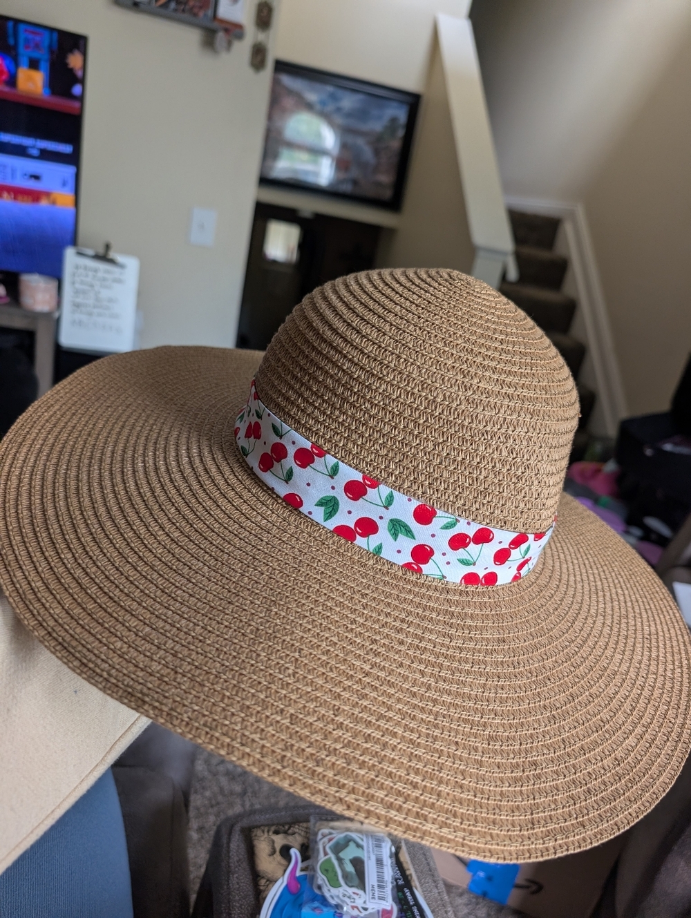 3/$15 Sun Hat with Cherry Band